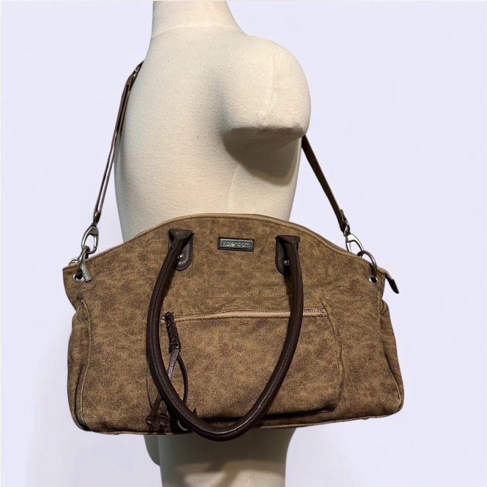 Chic Brown Baby Bag with Dark Brown Handles